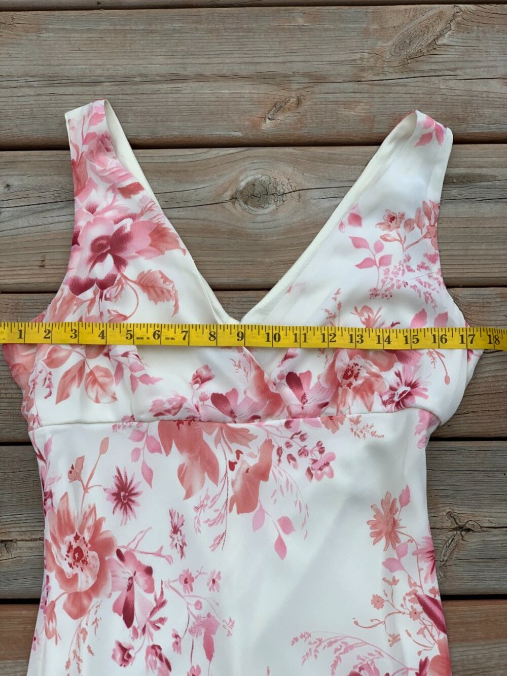 Vintage Slip Dress 11 Cream Pink Floral Sheer Chiffon Midi Sleeveless Romantic - Picture 10 of 14